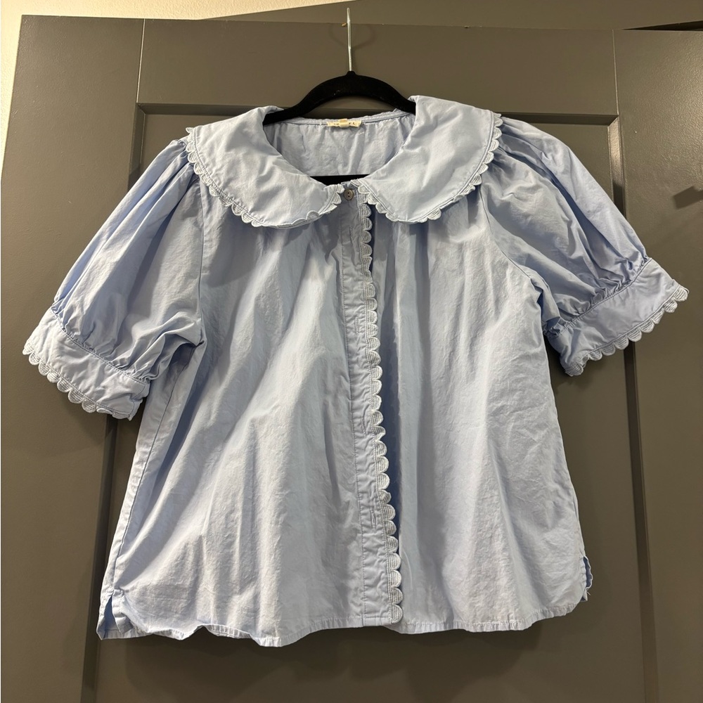 JODIFL Sky Blue Blouse